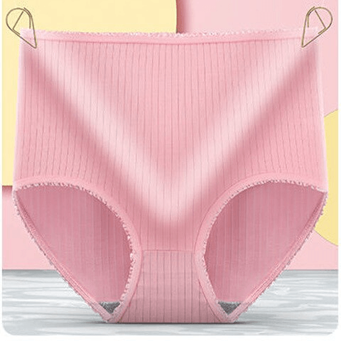 Olvoria | Women's Leakproof Period Panties High Waist Ribbed Briefs