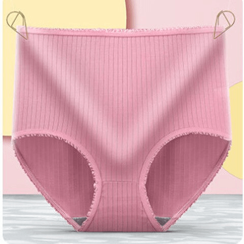 Olvoria | Women's Leakproof Period Panties High Waist Ribbed Briefs