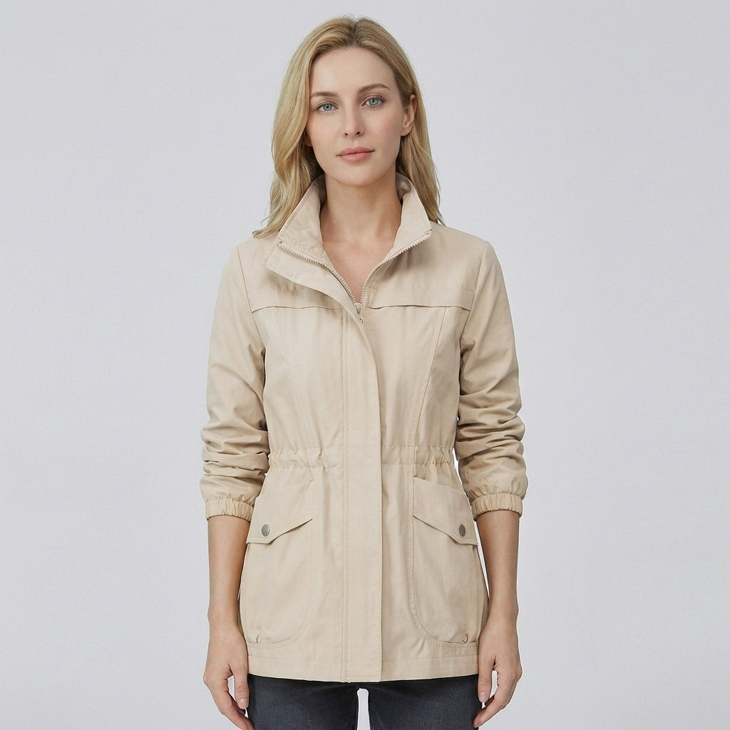 Olvoria | Women's Lightweight Anorak Jacket with Adjustable Waist