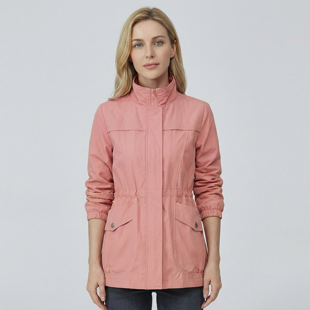 Olvoria | Women's Lightweight Anorak Jacket with Adjustable Waist