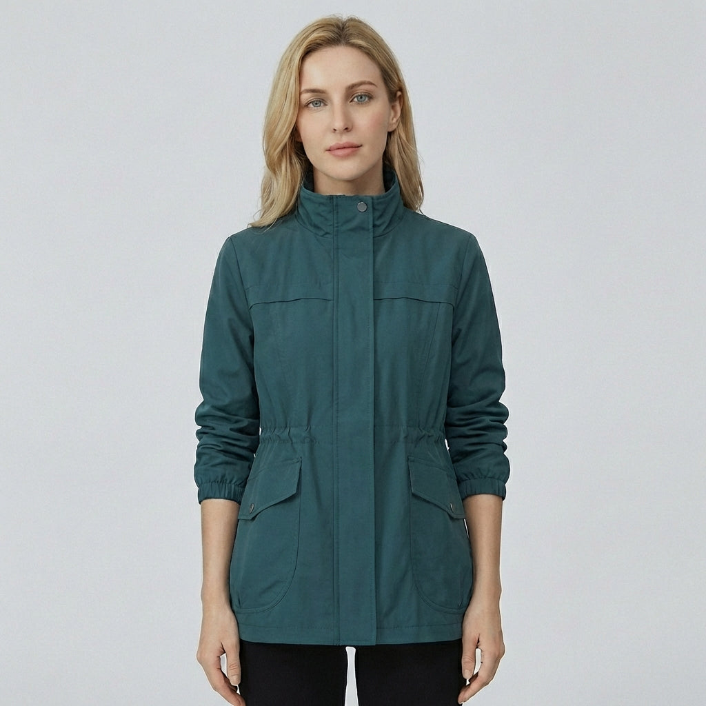Olvoria | Women's Lightweight Anorak Jacket with Adjustable Waist