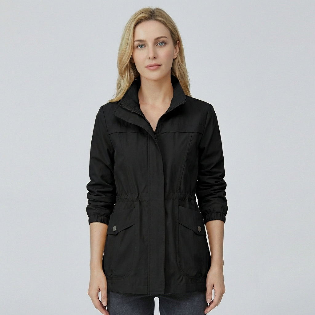 Olvoria | Women's Lightweight Anorak Jacket with Adjustable Waist