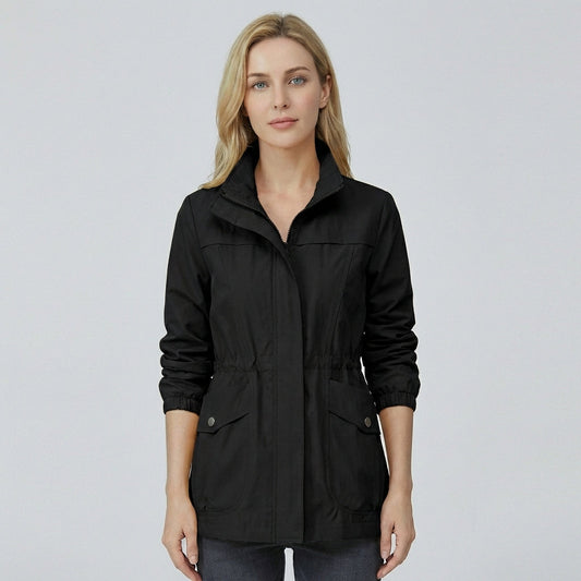 Olvoria | Women's Lightweight Anorak Jacket with Adjustable Waist