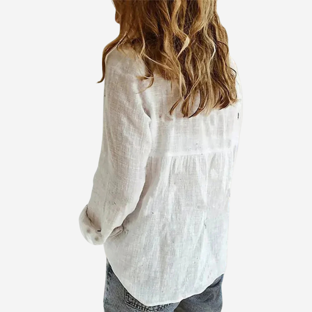 Olvoria | Women's Long Sleeve Button-Down Shirt