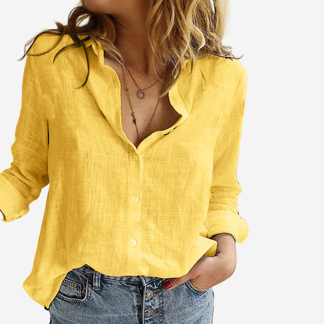 Olvoria | Women's Long Sleeve Button-Down Shirt