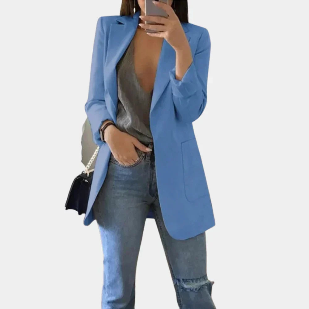 Olvoria | Women's Long Slim Fit Blazer