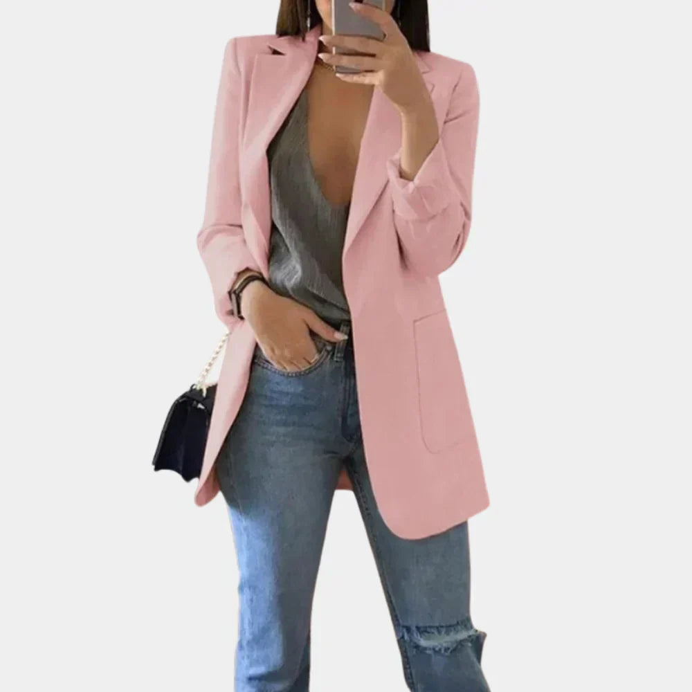 Olvoria | Women's Long Slim Fit Blazer