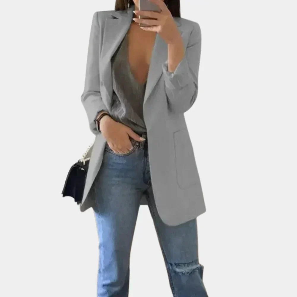 Olvoria | Women's Long Slim Fit Blazer