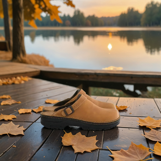 Olvoria | Women's Orthopedic Clogs with Buckle