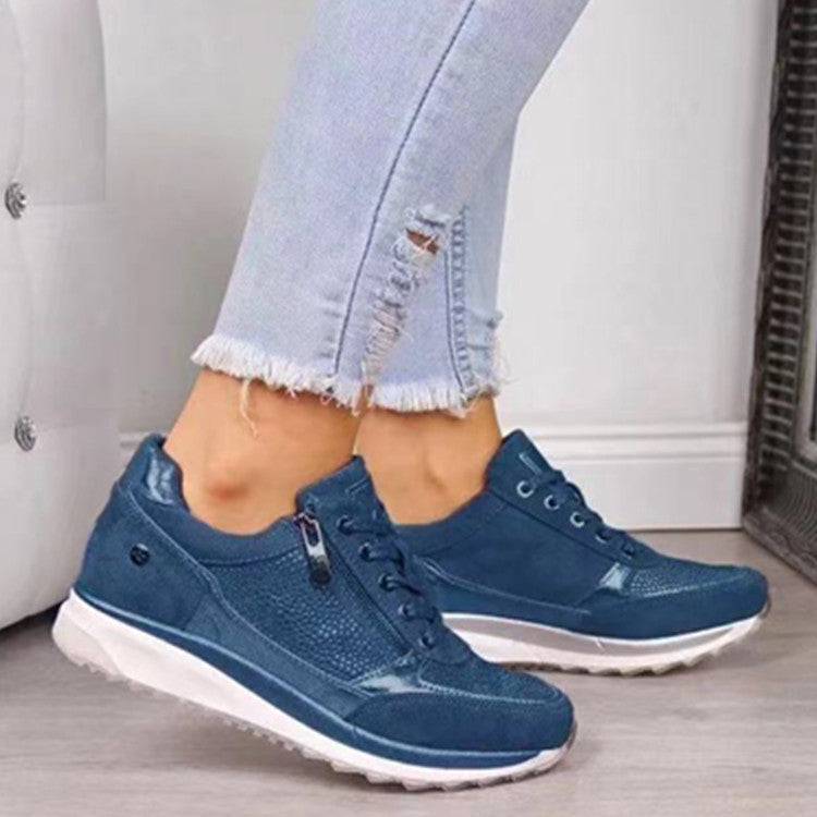 Olvoria | Women's Orthopedic Sneakers with Side Zipper