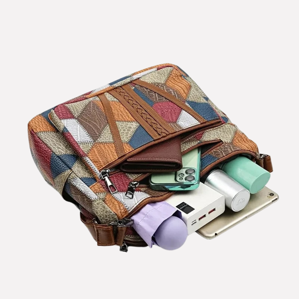 Olvoria | Women's Patchwork Shoulder Bag
