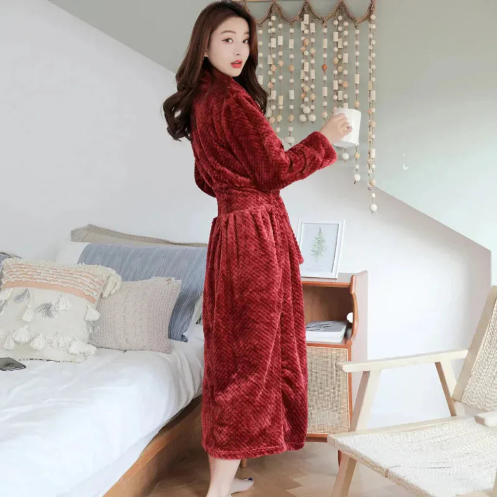 Olvoria | Women's Plush Hooded Robe
