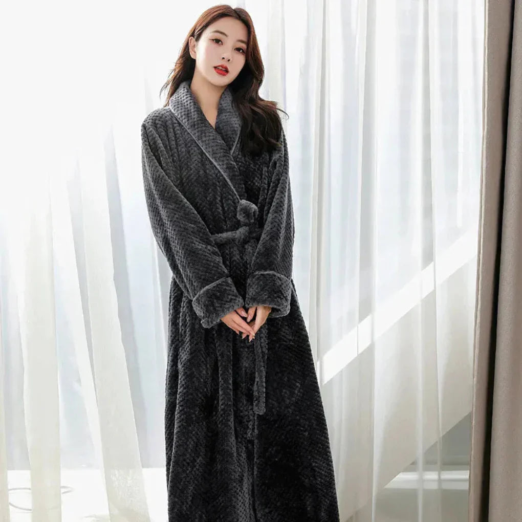 Olvoria | Women's Plush Hooded Robe
