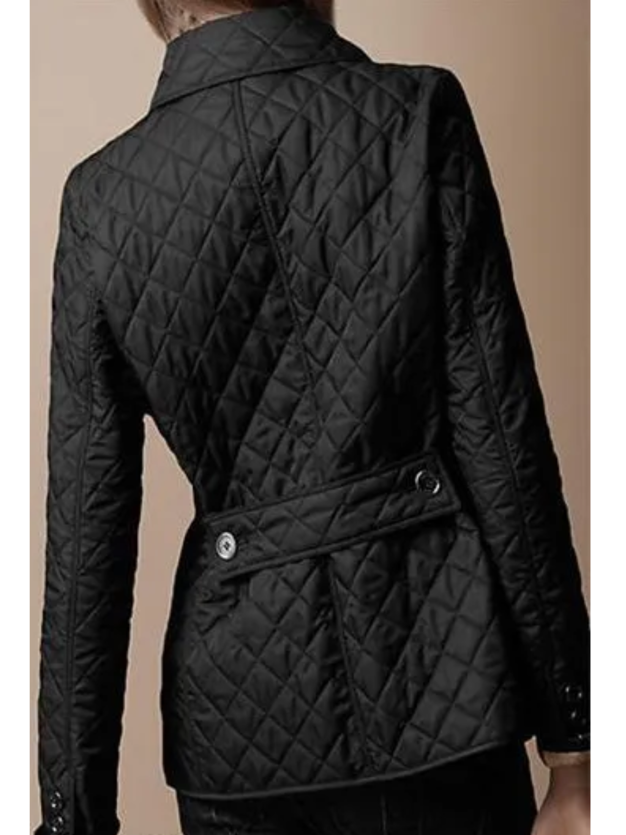Olvoria | Women's Quilted Jacket with Turned-Down Collar