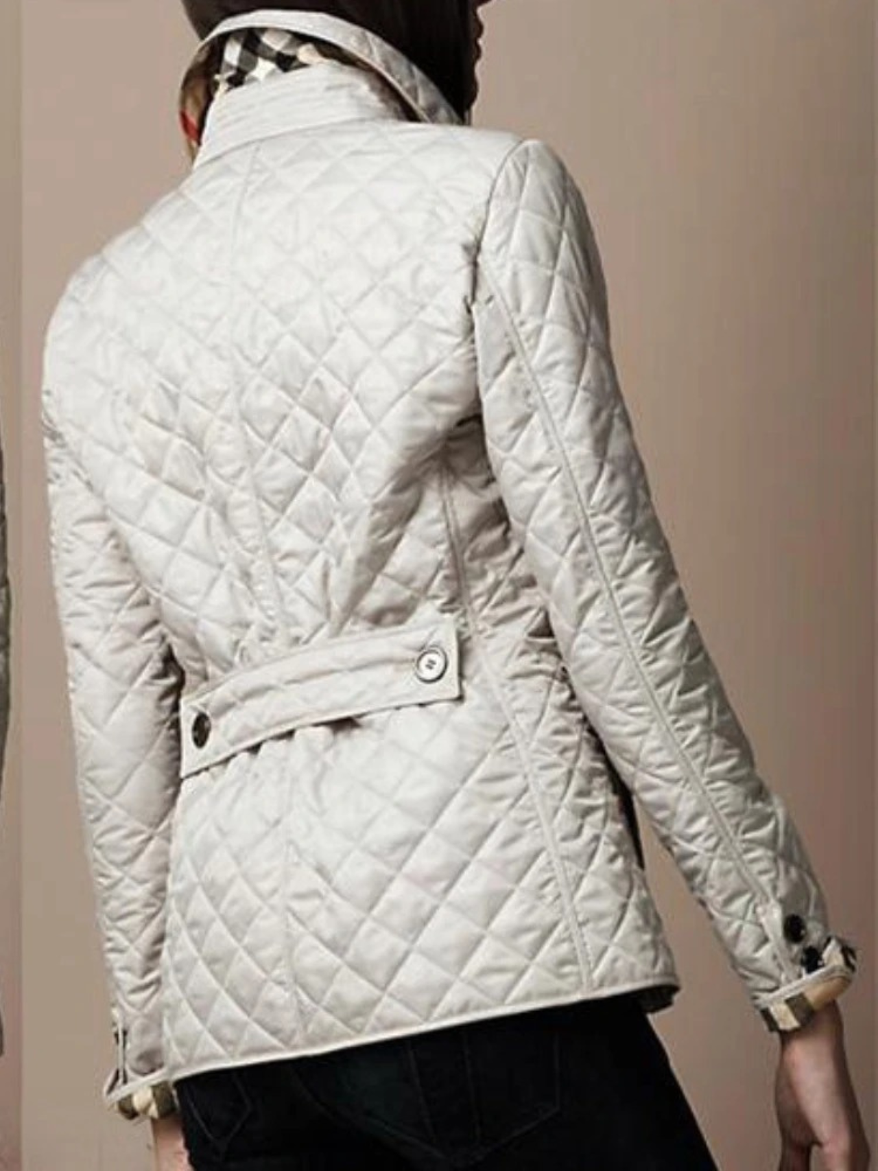 Olvoria | Women's Quilted Jacket with Turned-Down Collar