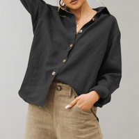 Olvoria | Chemise décontractée à boutons pour femme