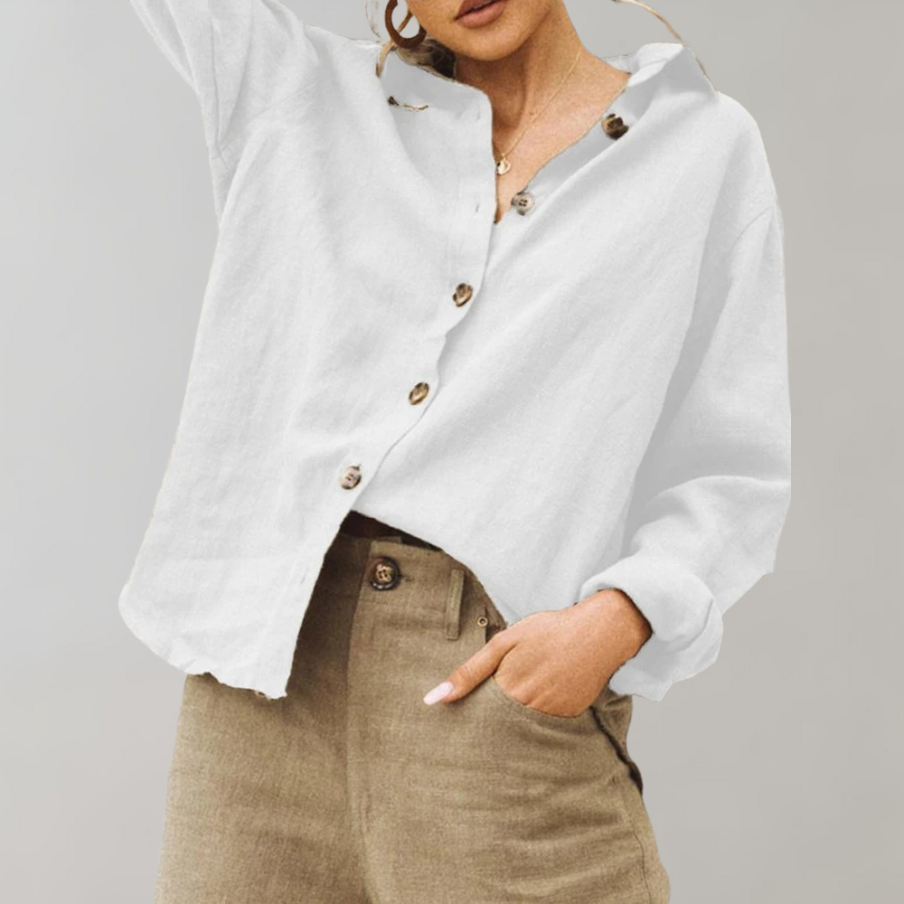 Olvoria | Women's Relaxed Fit Button-Down Shirt