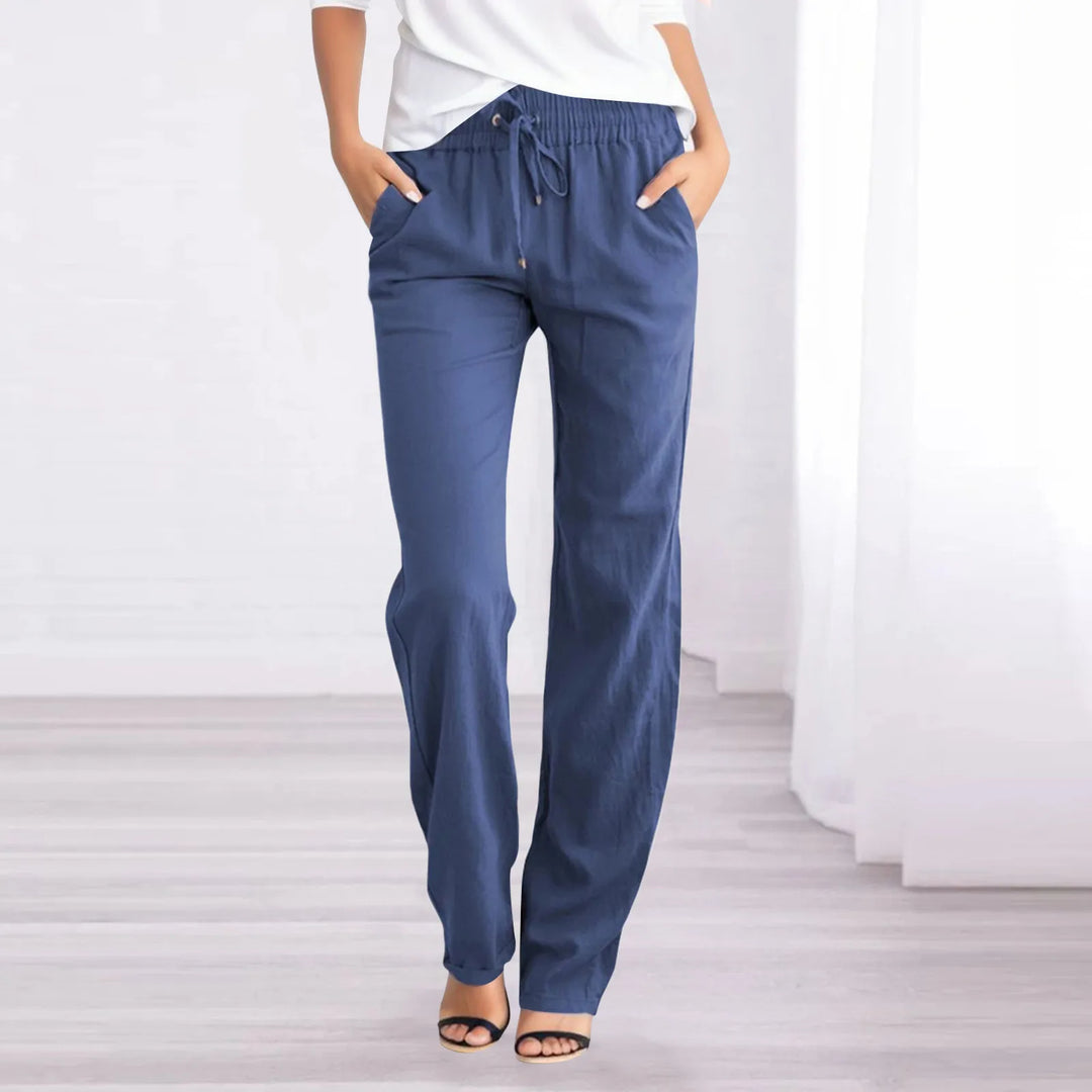 Olvoria | Women's Relaxed Fit Drawstring Trousers