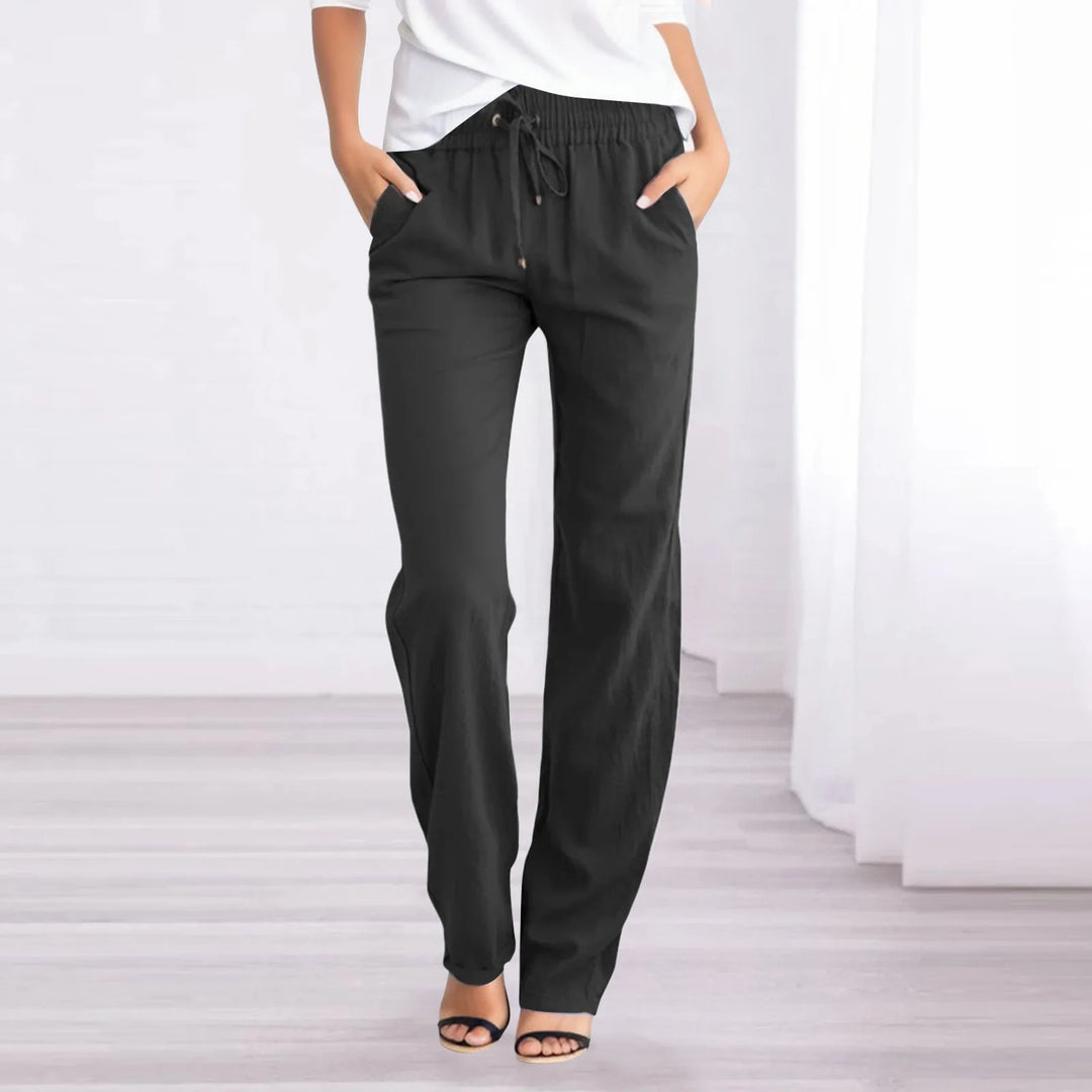 Olvoria | Women's Relaxed Fit Drawstring Trousers