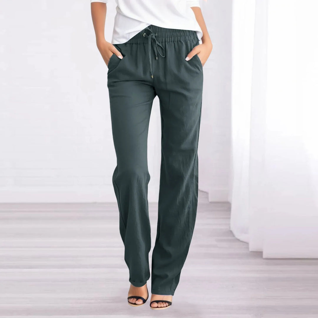 Olvoria | Women's Relaxed Fit Drawstring Trousers