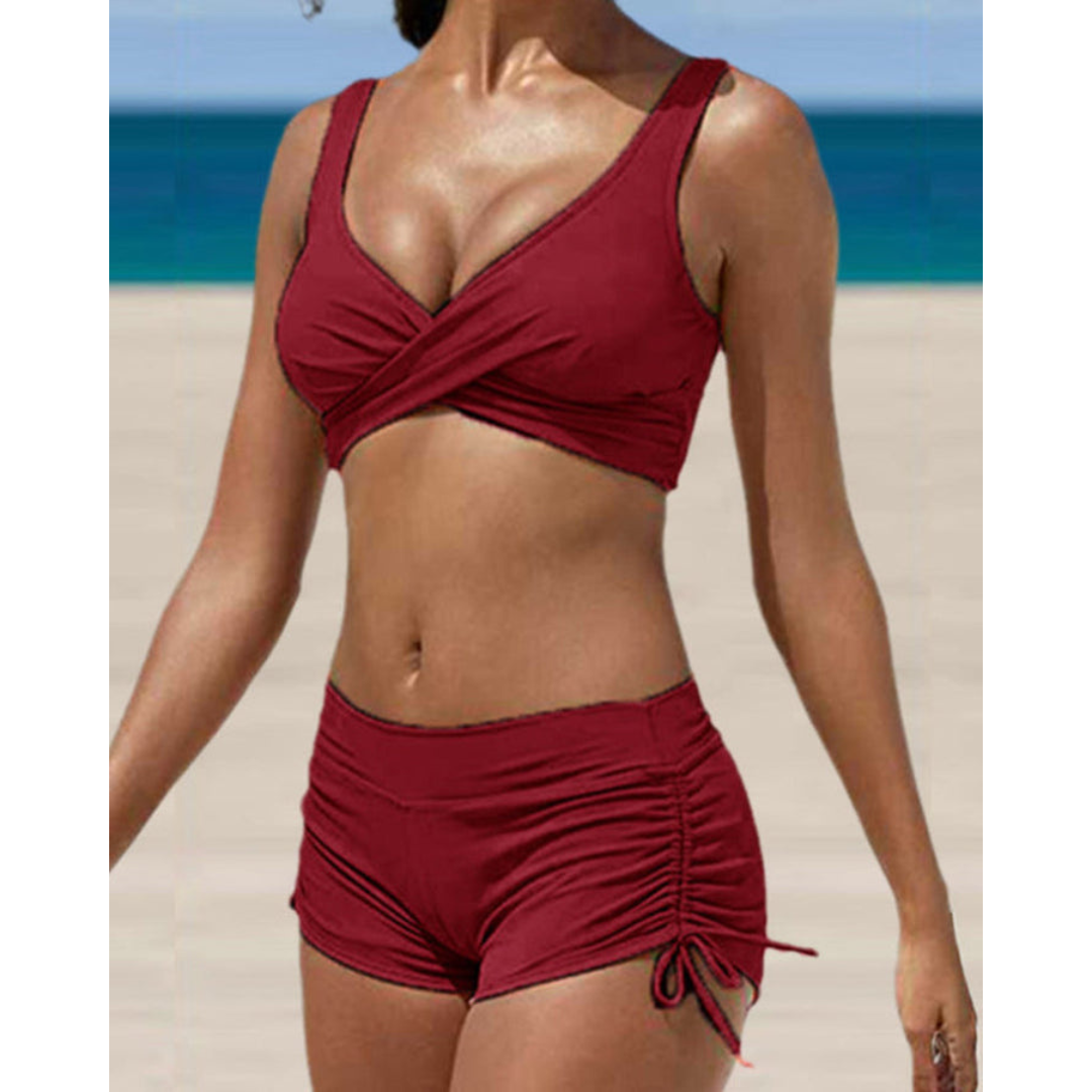 Olvoria | Women's Ruched Bikini Set