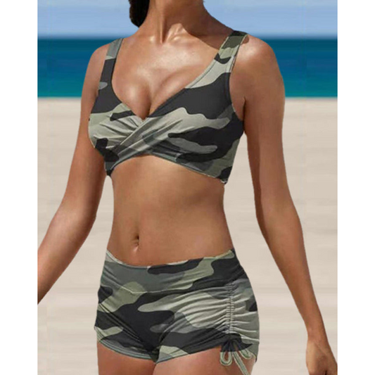 Olvoria | Women's Ruched Bikini Set