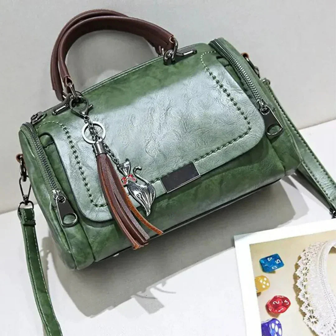 Olvoria | Women's Satchel Handbag with Detachable Strap