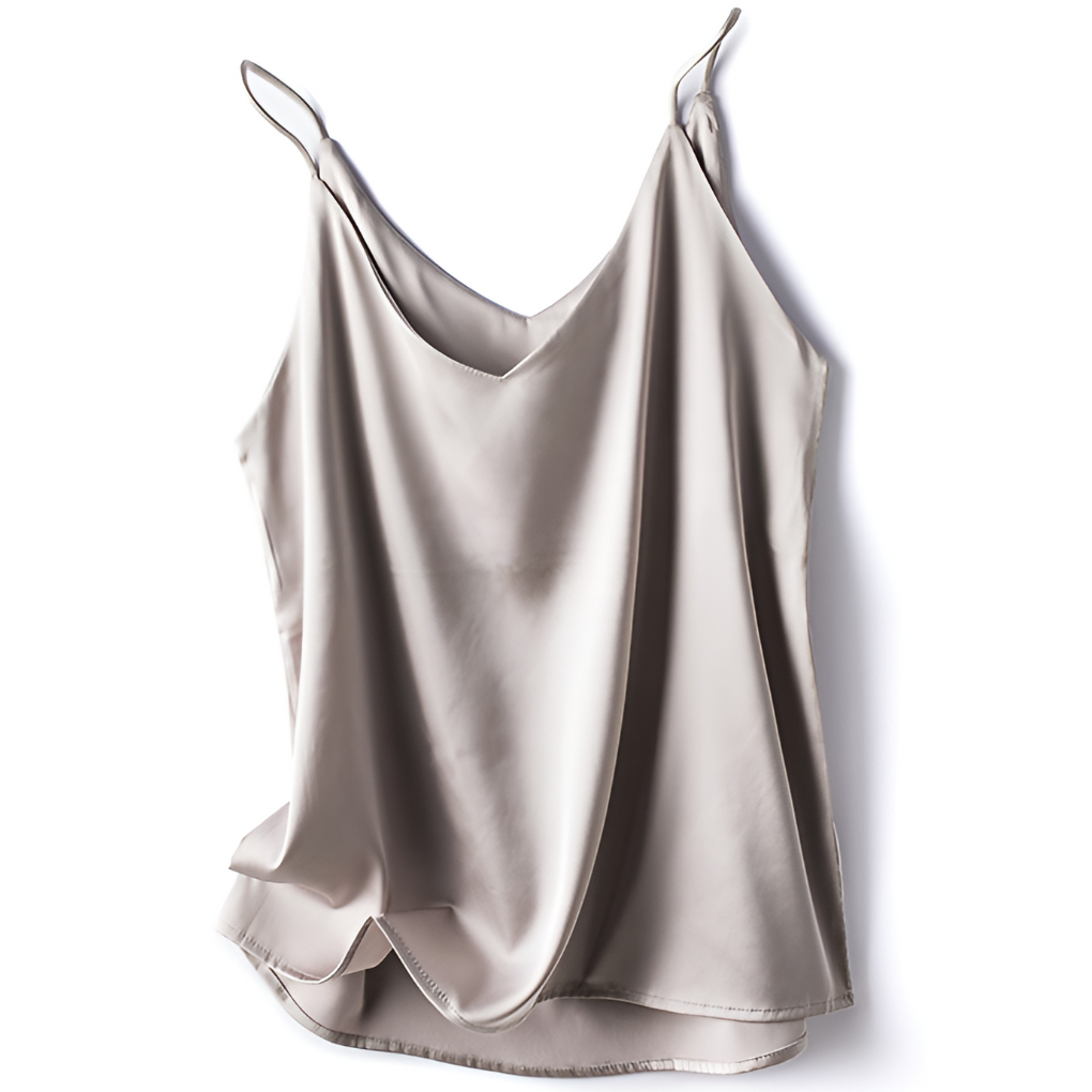 Olvoria | Women's Satin Camisole Spaghetti Strap Top