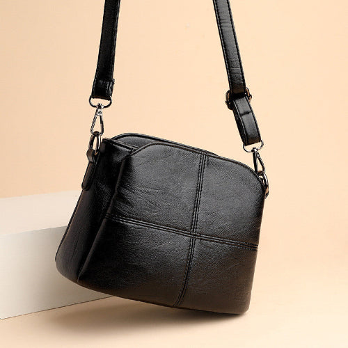 Olvoria | Women's Small Shoulder Bag with Quilted Stitching