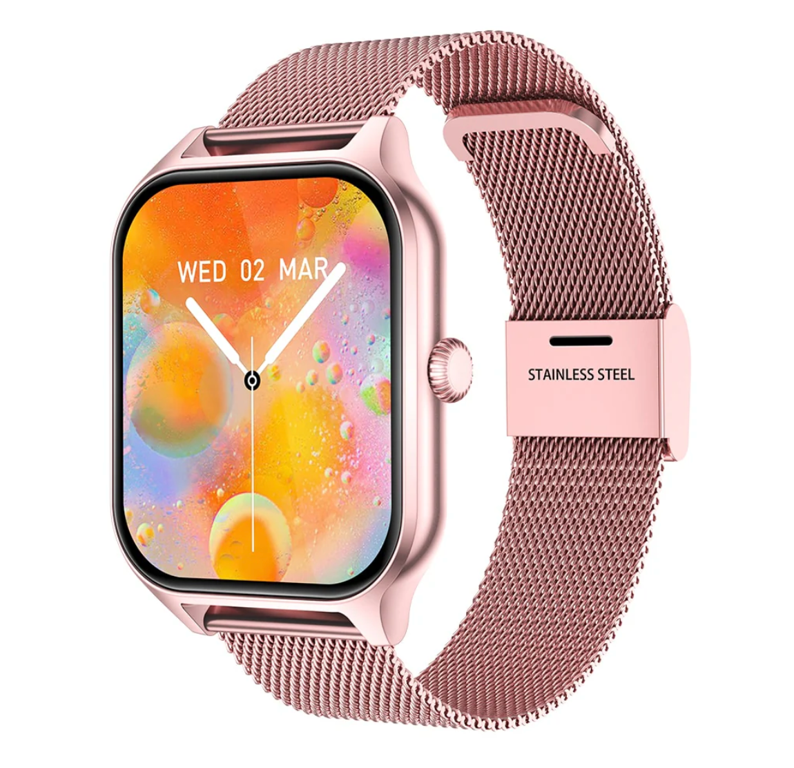 Olvoria | Women's Smartwatch Fitness Tracker Milanese Band