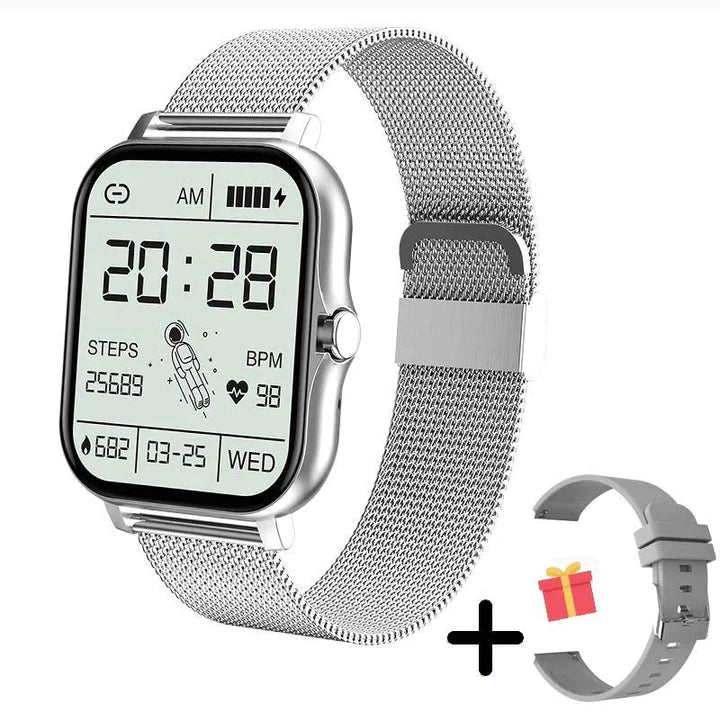 Olvoria | Women's Smartwatch Fitness Tracker Milanese Band