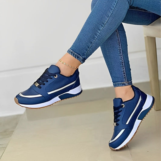 Olvoria | Women's Sneakers with Metallic Accents