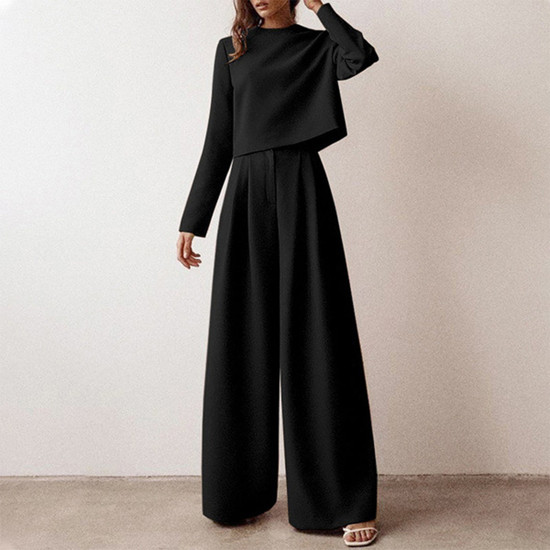 Olvoria | Women's Two-Piece Wide Leg Pant Set