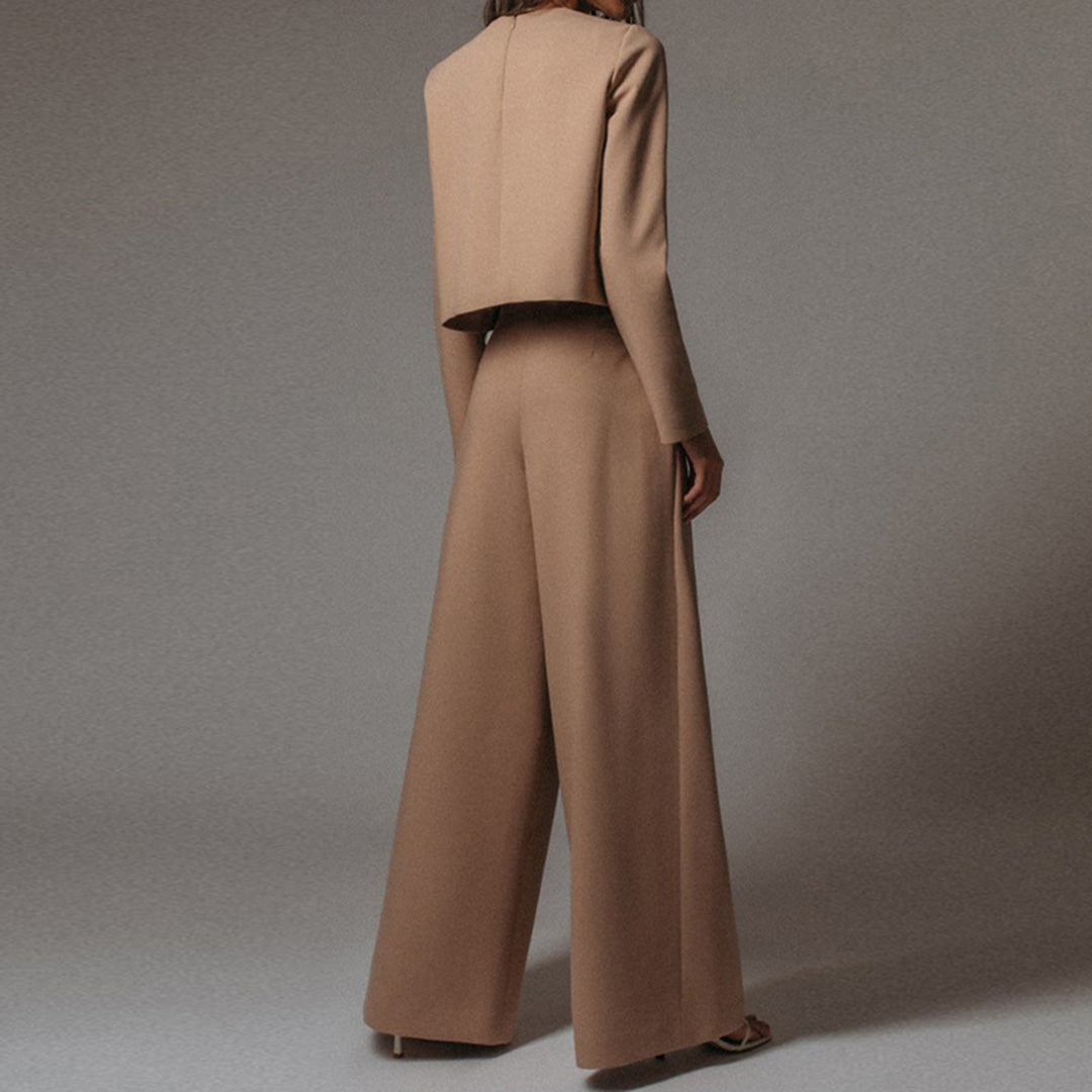 Olvoria | Women's Two-Piece Wide Leg Pant Set