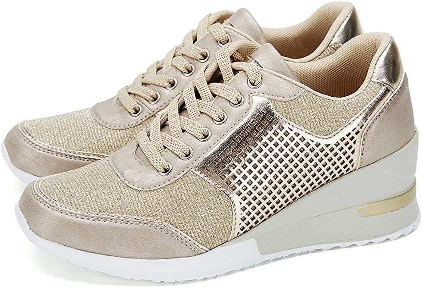 Olvoria | Women's Wedge Sneakers with Hidden Heel