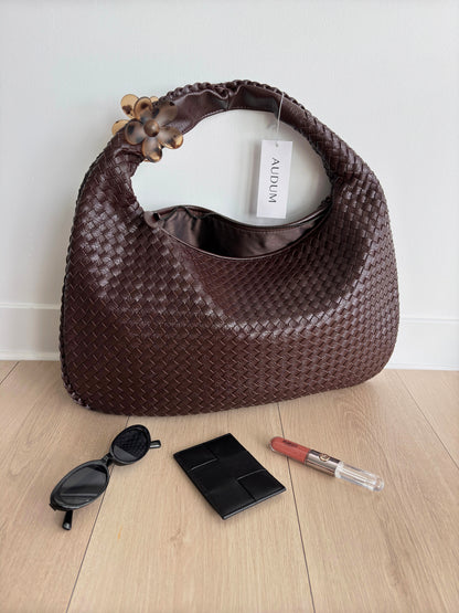 Olvoria | Women's Woven Hobo Bag