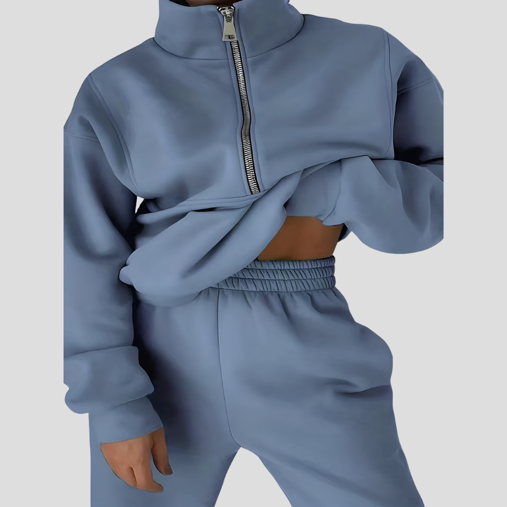 Olvoria | Women's Zipper Tracksuit Set