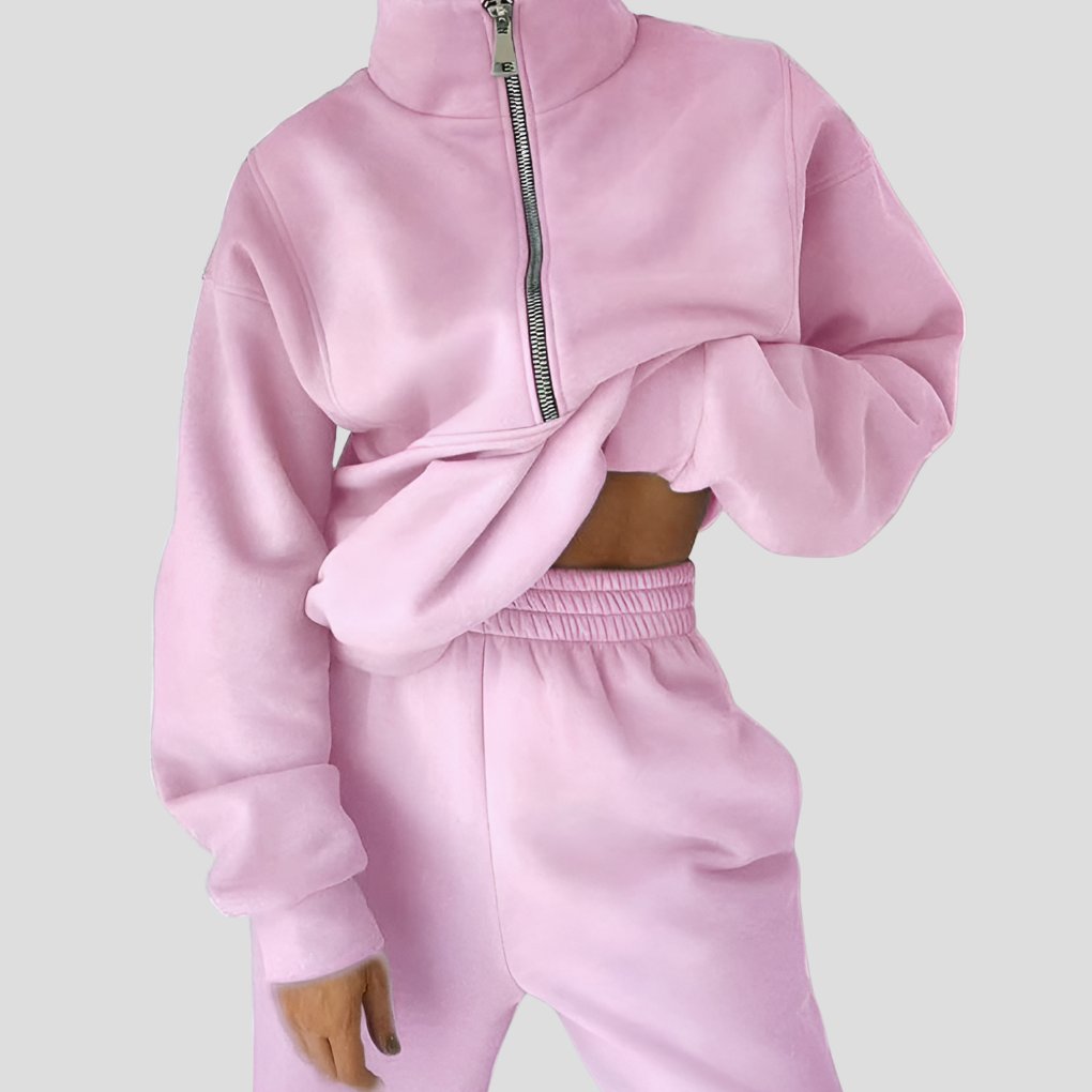 Olvoria | Women's Zipper Tracksuit Set