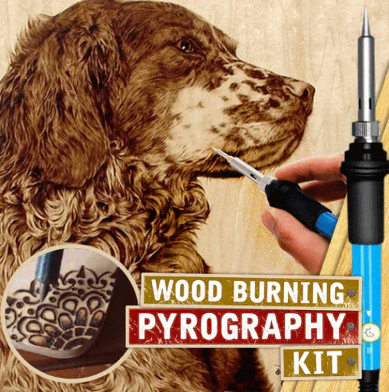 Olvoria | Wood Burning Kit | Adjustable Temperature & 28 Tips | Creative Hobby