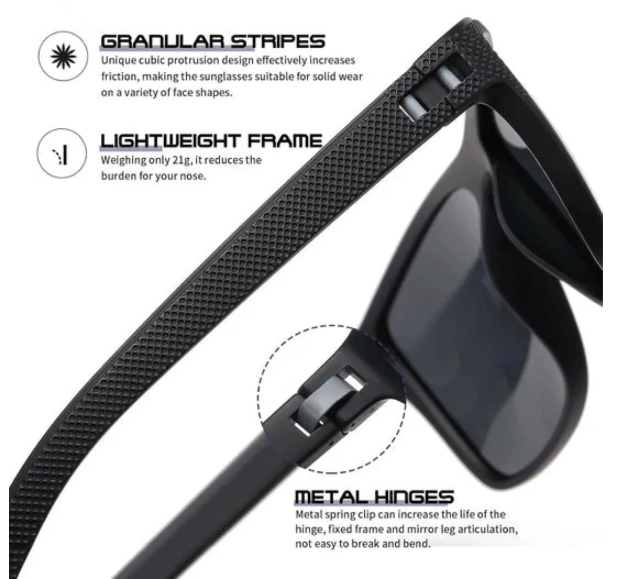 Olvoria | ZichtZeker 3-Piece Set Polarized Sunglasses – UV400 Protection & Comfort