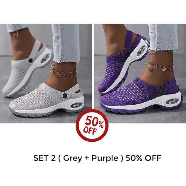 Orthopedic Clogs with Air Cushion Support to Reduce Pressure on Back and Knees
