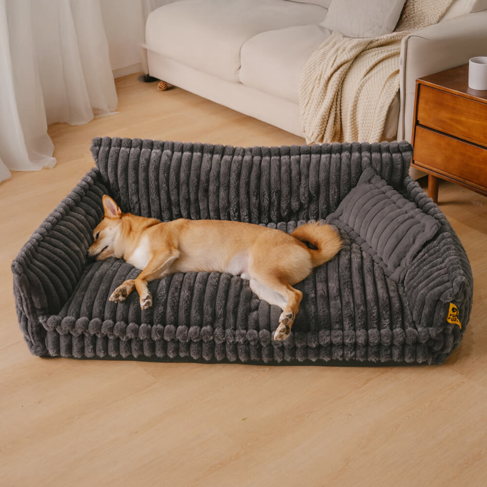Orthopedic Dog Bed CaniSofa – Joint Support, Washable Cover, Comfortable Headrest