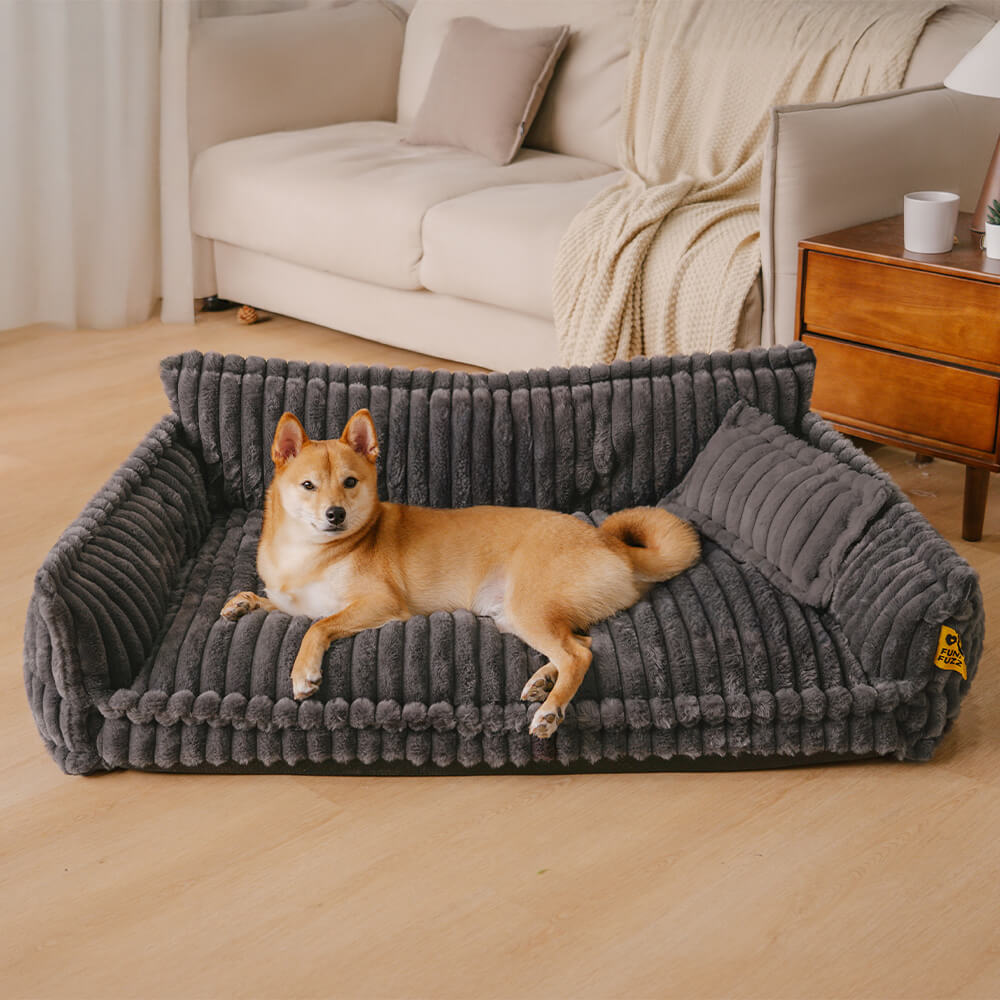 Orthopedic Dog Bed CaniSofa – Joint Support, Washable Cover, Comfortable Headrest