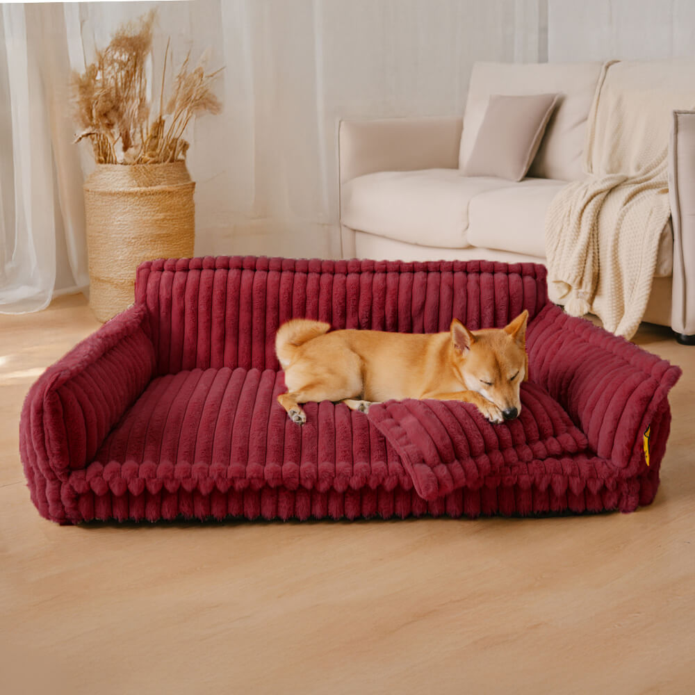 Orthopedic Dog Bed CaniSofa – Joint Support, Washable Cover, Comfortable Headrest
