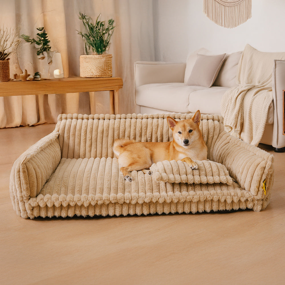 Orthopedic Dog Bed CaniSofa – Joint Support, Washable Cover, Comfortable Headrest