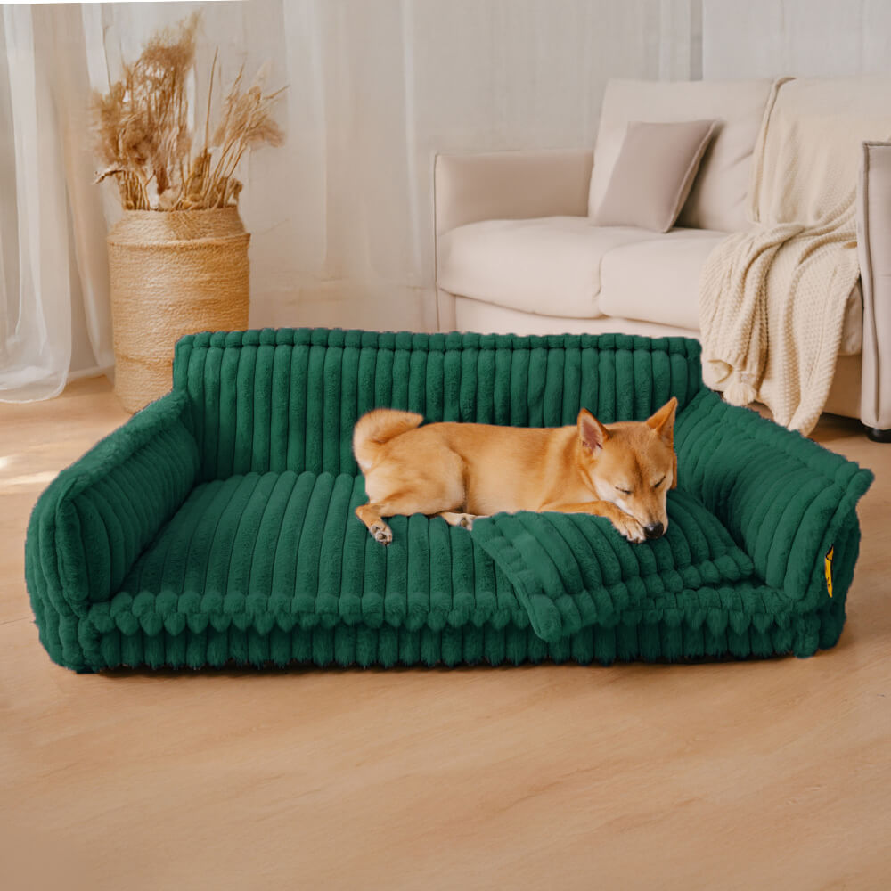 Orthopedic Dog Bed CaniSofa – Joint Support, Washable Cover, Comfortable Headrest