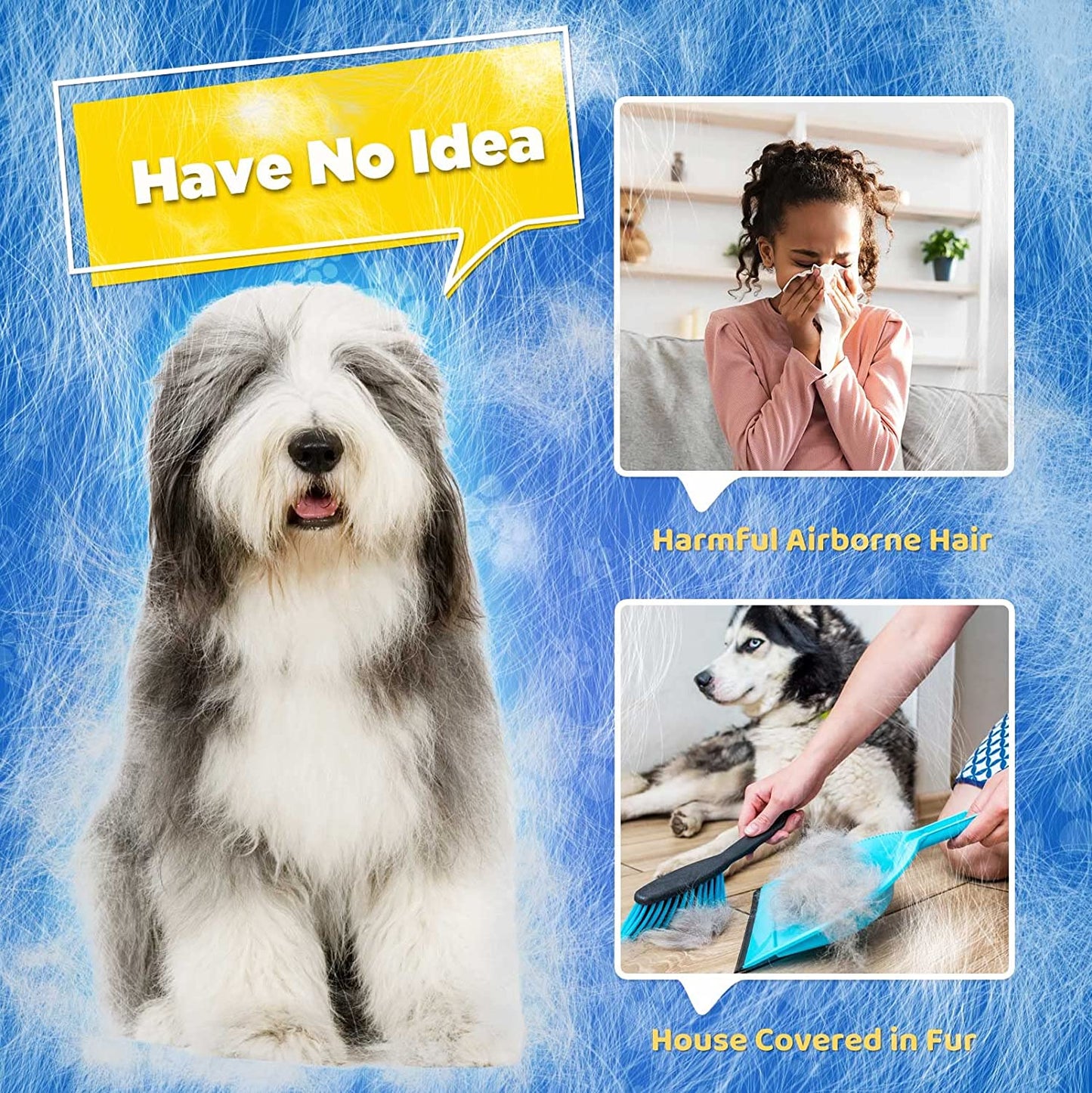 PET GROOMING GLOVE - SOFT AND EFFICIENT HAIR REMOVER FOR DOGS AND CATS