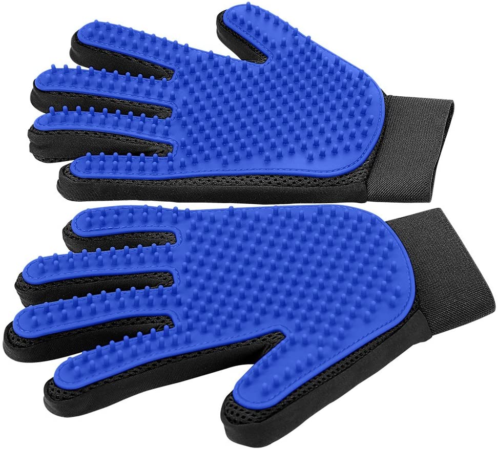 PET GROOMING GLOVE - SOFT AND EFFICIENT HAIR REMOVER FOR DOGS AND CATS