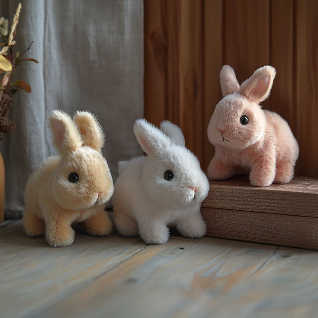 Plush Rabbit Toy with Soft Fur and Details