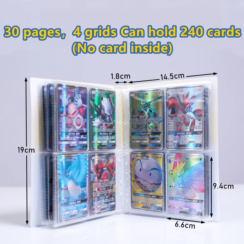 Poke Card Collector Album – 240 Card Pockets, Perfect for Collectors